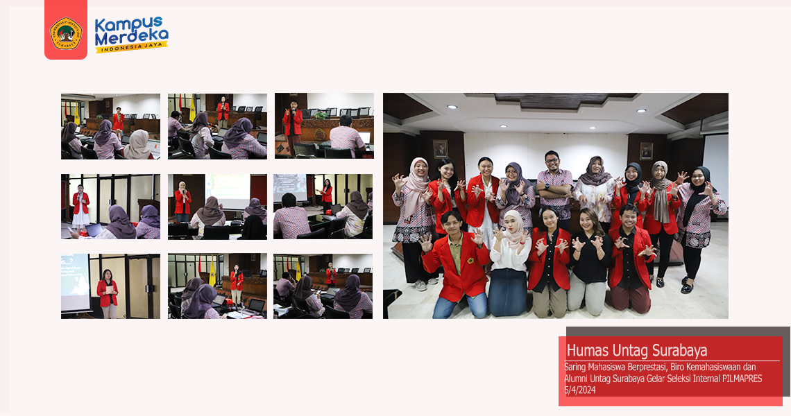  Biro Kemahasiswaan dan Alumni Untag Surabaya Gelar Seleksi Internal Mahasiswa Berprestasi