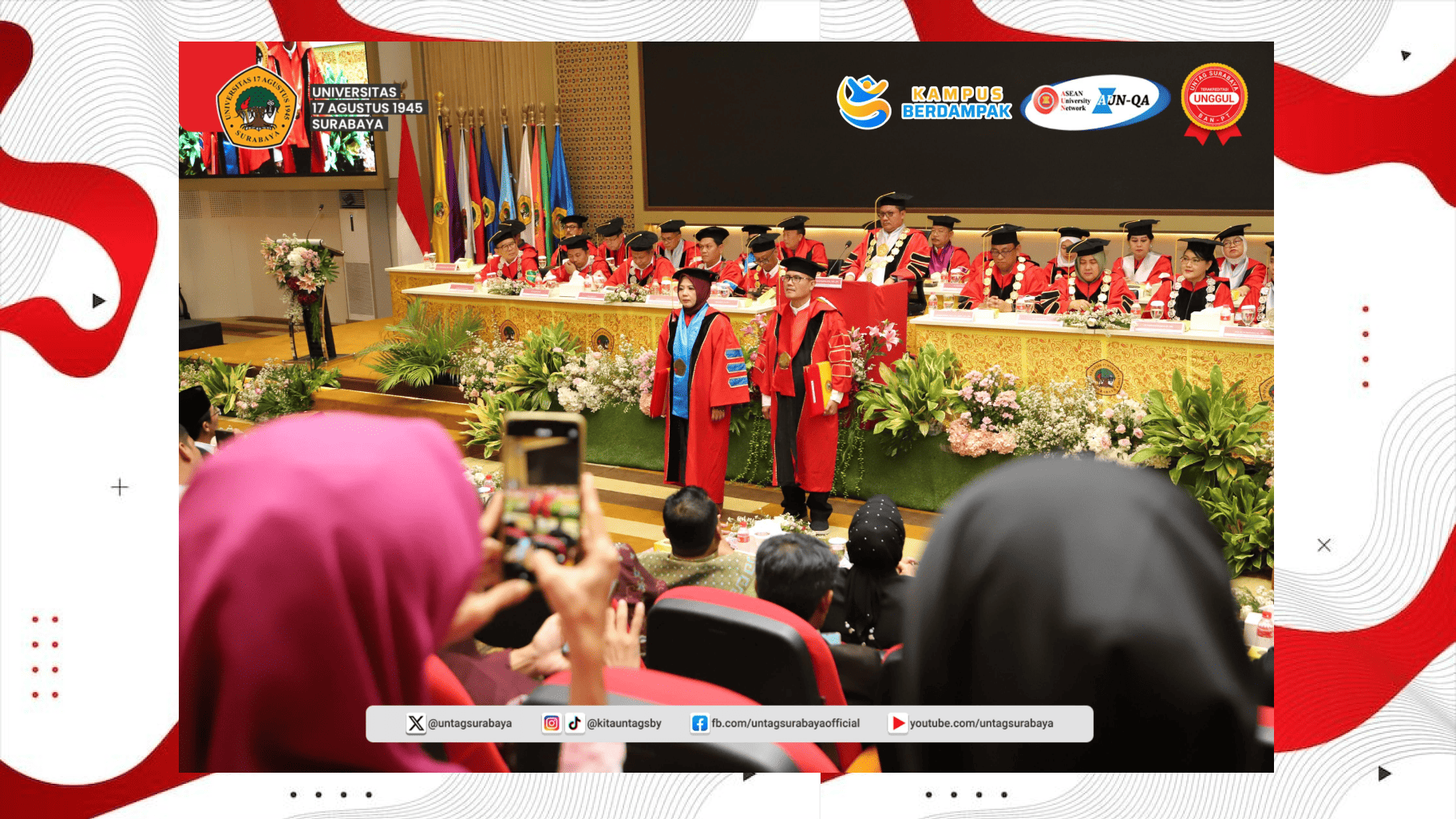 UNTAG SURABAYA TAMBAH DUA GURU BESAR HUKUM DAN TEKNOLOGI