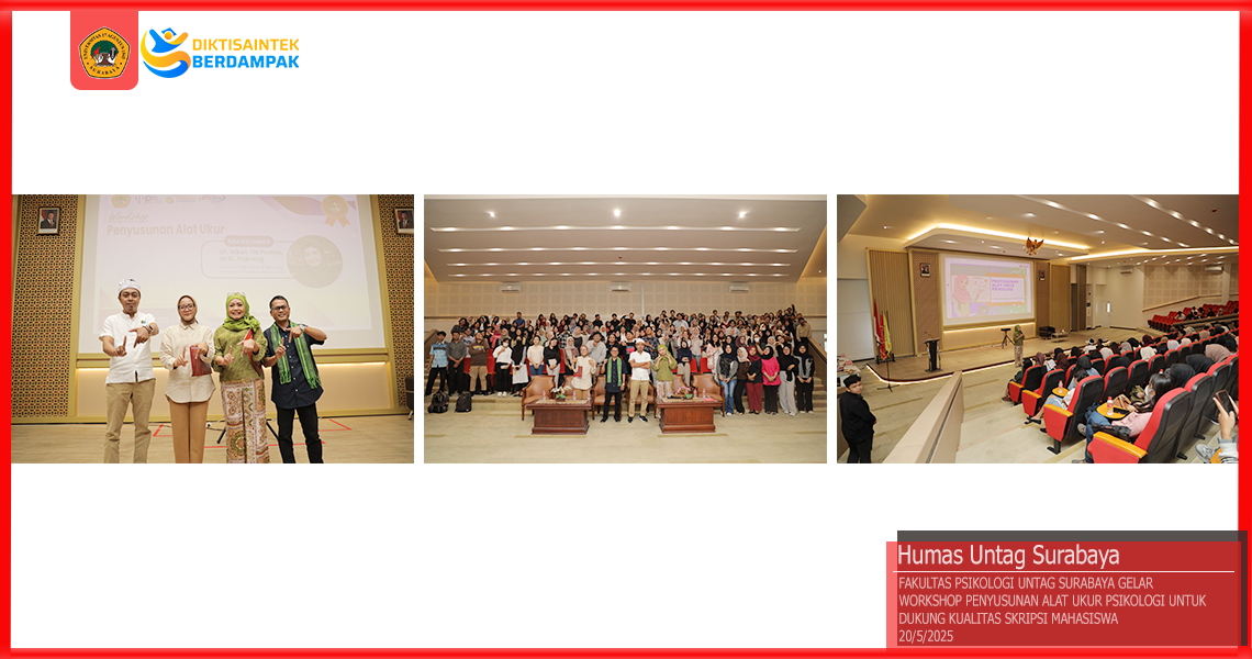 Workshop Alat Ukur Psikologi untuk Dukung Kualitas Skripsi di Untag Surabaya