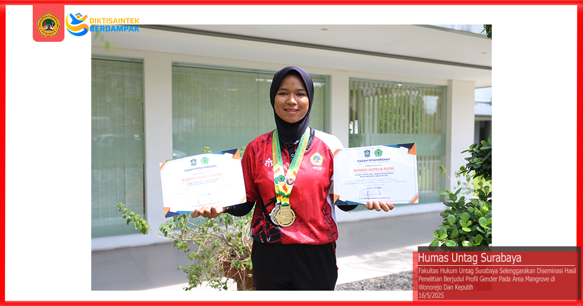 SABET DUA MEDALI, MAHASISWA UNTAG SURABAYA UKIR PRESTASI DI LUMAJANG ARCHERY TOURNAMENT