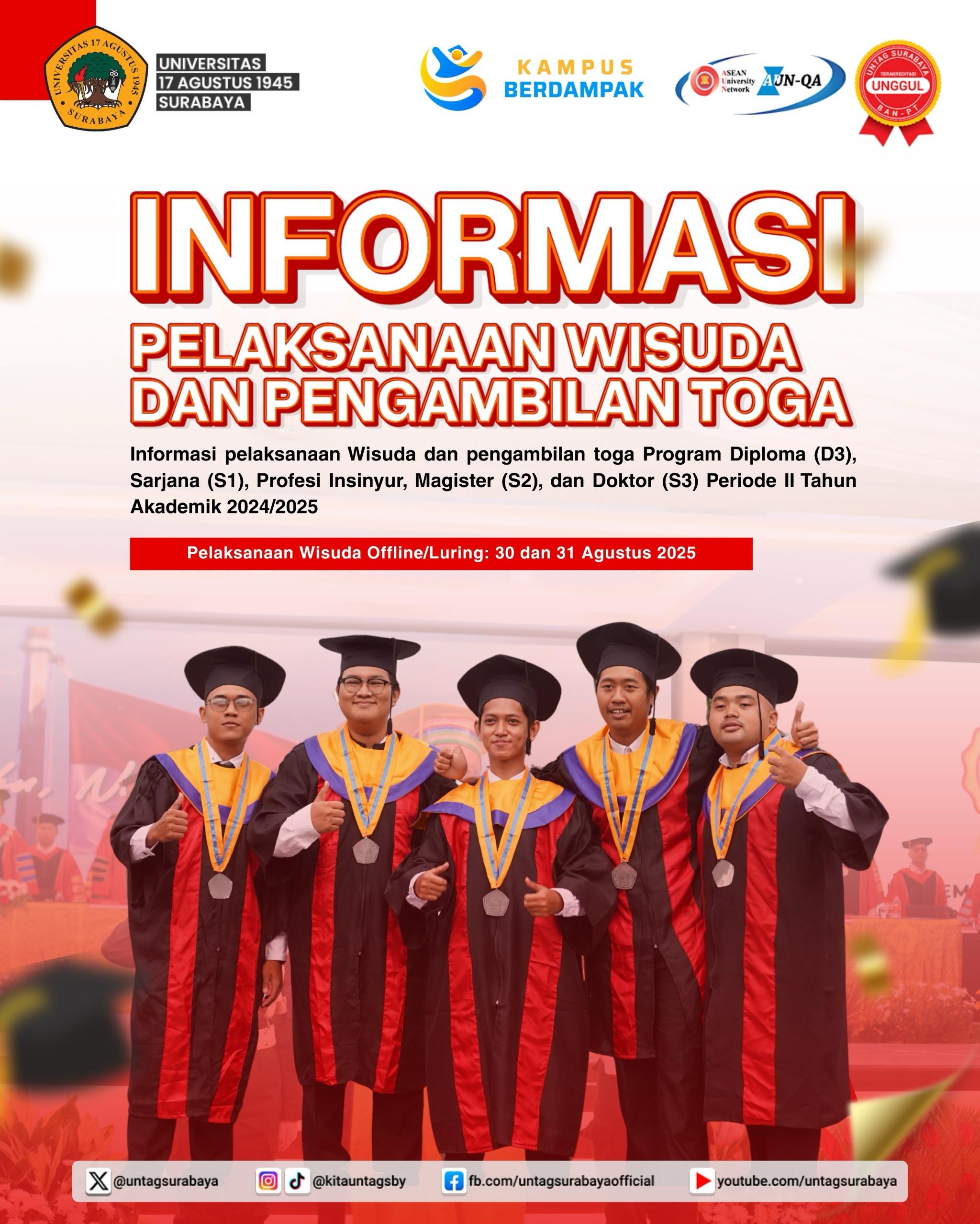 INFORMASI SEPUTAR WISUDA AGUSTUS 2025