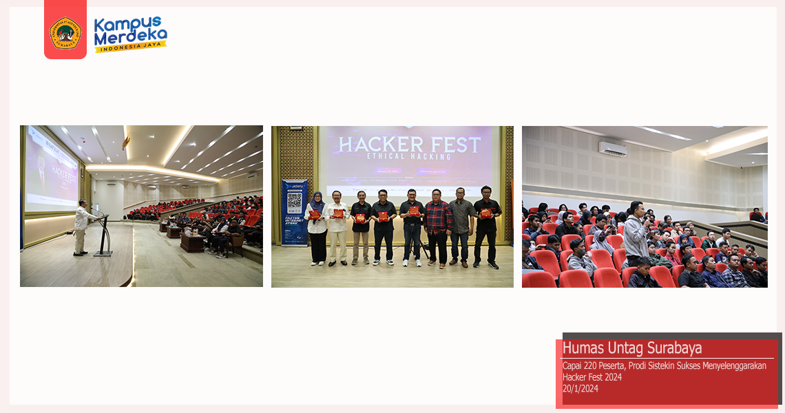 Capai 220 Peserta, Prodi Sistekin Sukses Menyelenggarakan Hacker Fest 2024