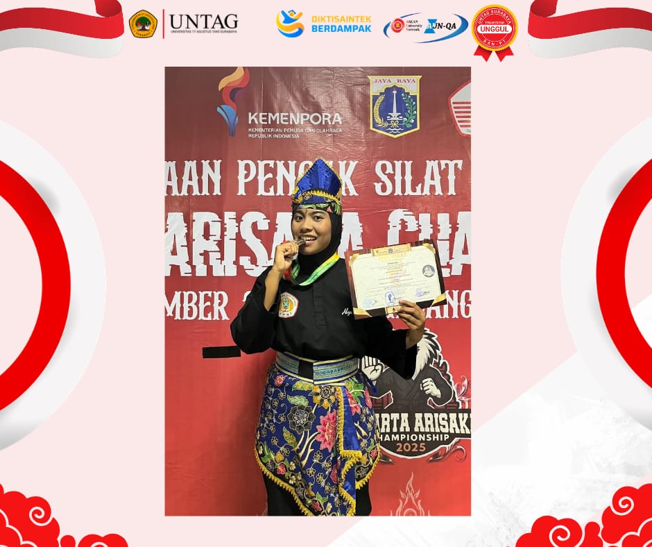 Mahasiswa Ekonomi Pembangunan UNTAG Surabaya Raih Silver Medal pada Kejuaraan Pencak Silat Nasional 