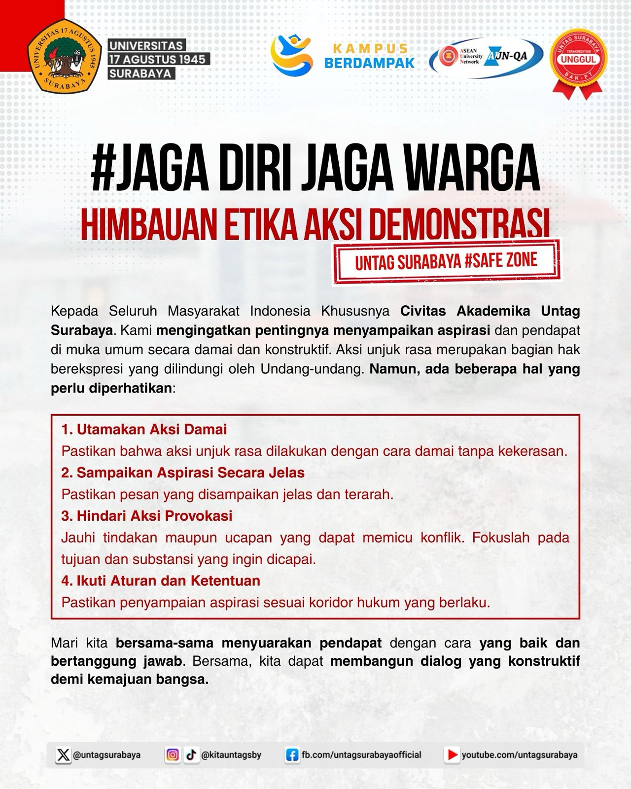 AKSI DEMONSTRASI YANG BERETIKA
